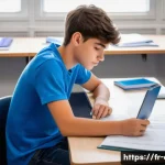 항공교통관제사 채용 절차와 준비 방법 - **Prompt:** A young, determined French student, aged around 20-25, is deeply focused on studying at ...