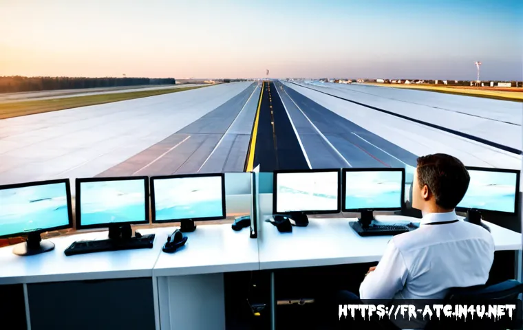 항공교통관제사 채용 트렌드 분석 - Photorealistic French air traffic control recruitment trend concept, diverse adult aviation professi...